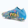 Футболни обувки PUMA Future 9 Ultimate Advanced Level FG puma white/blue glimmer/pink glimmer/yellow alert 3