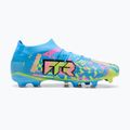 Футболни обувки PUMA Future 9 Match Advanced Level FG/AG puma white/blue glimmer/pink glimmer/yellow alert 2