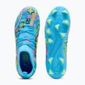 Детски футболни обувки PUMA Future 9 Match Advanced Level FG/AG Jr puma white/blue glimmer/pink glimmer/yellow alert 5