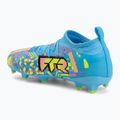 Детски футболни обувки PUMA Future 9 Match Advanced Level FG/AG Jr puma white/blue glimmer/pink glimmer/yellow alert 3