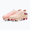 Футболни обувки PUMA Future 9 Ultimate Low FG sugared almond/puma white/ultra red/puma black 3