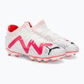 Детски футболни обувки PUMA Future Pro FG/AG Jr puma white/puma black/fire orchid 4