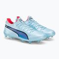 PUMA King Ultimate FG/AG мъжки футболни обувки silver sky/puma black/fire orchid 4