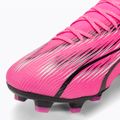Детски футболни обувки PUMA Ultra Pro FG/AG Jr poison pink/puma white/puma black 7