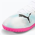 Детски футболни обувки PUMA Future 7 Play IT puma white/puma black/poison pink 7