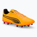 Футболни обувки PUMA King Match Fg/Ag sun stream/puma black/sunset glow