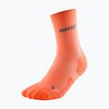 Дамски чорапи за компресия CEP Ultralight Mid Cut coral/cream