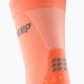 Дамски чорапи за компресия CEP Ultralight Mid Cut coral/cream 4