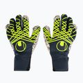 Вратарски ръкавици uhlsport Prediction Supergrip + HN navy/white/fluo yellow