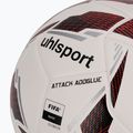 Uhlsport Attack Addglue футболна топка бяло/черно/флуо червено размер 5 3