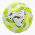 Футбол uhlsport 350 Lite Addglue бяло/флуорово жълто/тъмно синьо размер 5