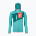 Дамско яке за трекинг ORTOVOX Fleece Grid Hoody ice waterfall