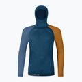 Мъжка термоактивна блуза ORTOVOX 120 Comp Light Hoody petrol blue