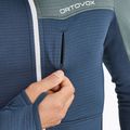 Мъжки потник ORTOVOX Fleece Light Grid с качулка Deep Ocean 4