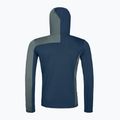 Мъжки потник ORTOVOX Fleece Light Grid с качулка Deep Ocean 8