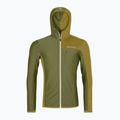 Мъжки суитшърт ORTOVOX Fleece Light Grid с качулка от диви билки