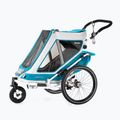 Qeridoo Speedkid2 двойно ремарке за велосипед, синьо Q-SK2-21-P 10
