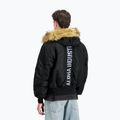 Alpha Industries мъжко яке с качулка 45/P Custom Bomber черно/отразително 3