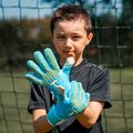Детски вратарски ръкавици T1TAN Rebel 2.0 Sky Blue Junior FP sky blue/white 2