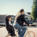 Седалка за велосипед Urban Iki U-me черна/кафява 6