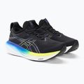 ASICS Gel-Nimbus 25 мъжки обувки за бягане черно/жълто 4