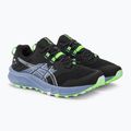 ASICS Trabuco Terra 2 мъжки обувки за бягане черно/светло синьо 5