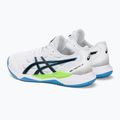 Мъжки обувки за хандбал ASICS Gel-Tactic 12 white/lime burst 3