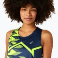 Дамски потник за бягане ASICS Light Graphic Tank french blue/safety yellow 4
