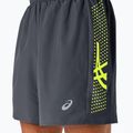 Мъжки шорти за бягане ASICS Icon performance carrier grey / safety yellow 5