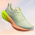 Дамски обувки за бягане ASICS Novablast 4 Paris cool matcha/safety yellow 2