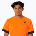 Мъжка тениска ASICS Court SS Top shocking orange/midnight 4