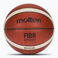 Баскетболна топка Molten basketball B7G4550 FIBA brown размер 7