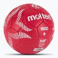 Хандбална топка Molten H1A1800-PL red размер 1 2