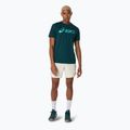 Мъжка фланелка за тенис ASICS Match Seasonal Graphic Tee saxon green 2