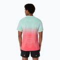 Мъжка тениска за бягане ASICS Seamless performance coral reef/oasis green 3