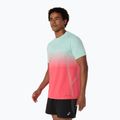 Мъжка тениска за бягане ASICS Seamless performance coral reef/oasis green 4