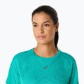 Дамска тениска за бягане ASICS Metarun SS Top wave teal 5