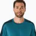 Мъжка тениска за бягане ASICS Fujitrail Elite Top atlantis blue/saxon green 5