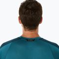 Мъжка тениска за бягане ASICS Fujitrail Elite Top atlantis blue/saxon green 6