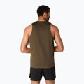 Мъжки ASICS Core Singlet кафяв тениска за бягане с камъни 3