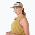 ASICS 5 панелна бейзболна шапка с мантия в зелено/тъмна касис/лимонова трева 9