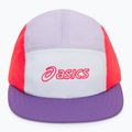 ASICS 5 панела светкавично червено/червено лилаво/тъмно виолетово бейзболна шапка 2