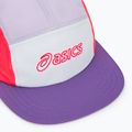 ASICS 5 панела светкавично червено/червено лилаво/тъмно виолетово бейзболна шапка 3