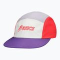 ASICS 5 панела светкавично червено/червено лилаво/тъмно виолетово бейзболна шапка 5