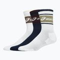 ASICS Logo Crew 3 чифта полунощни/тъмночервени чорапи Planet/lemongrass 2