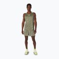 Мъжки ASICS Fujitrail Singlet мантия зелен/каки тениска за бягане 2