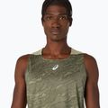 Мъжки ASICS Fujitrail Singlet мантия зелен/каки тениска за бягане 5