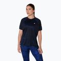 Дамска черна тениска за бягане ASICS Road Lite-Show SS performance