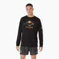 ASICS мъжки анцуг за бягане с дълъг ръкав Fujitrail logo LS performance black