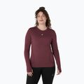 Дамски ASICS Road Seamless LS тъмна касис/портокалово бягане с дълъг ръкав